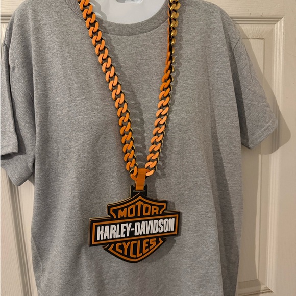 Harley-Davidson Other - Harley-Davidson Bold Orange Emblem Necklace
